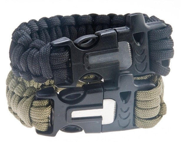 Parachute Cord Whistle Buckle Fire Starter