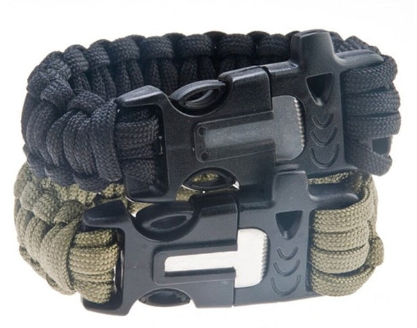 Parachute Cord Whistle Buckle Fire Starter