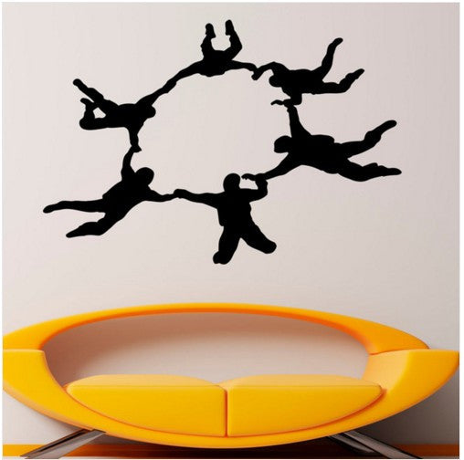 Parachute Jumping Bedroom Art Wall