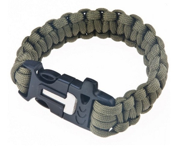 Parachute Cord Whistle Buckle Fire Starter