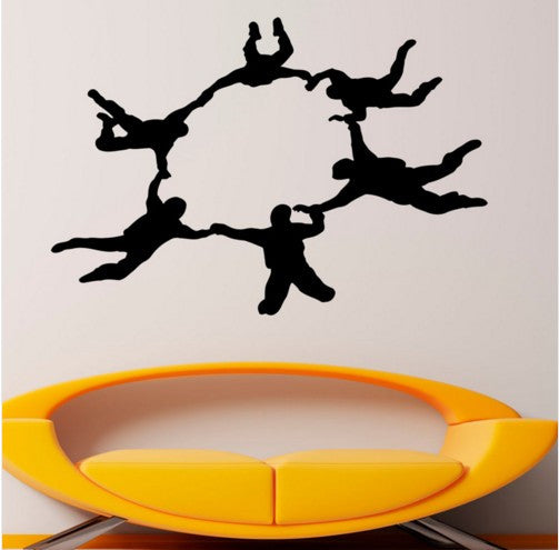 Parachute Jumping Bedroom Art Wall